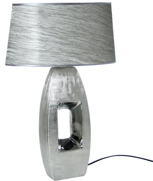 Desk lamp Alexandra House Living Silver Ceramic 40 W 38 x 60 x 20 cm