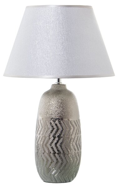 Desk lamp Alexandra House Living Silver Ceramic 60 W 34 x 54 x 34 cm