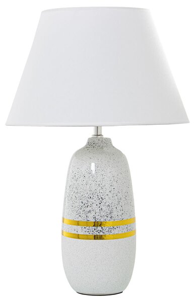 Desk lamp Alexandra House Living White Silver Ceramic 60 W 13 x 38 x 13 cm