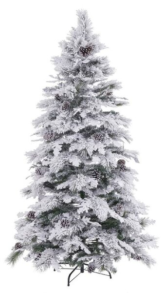 Christmas Tree White Green PVC Metal Polyethylene 150 cm