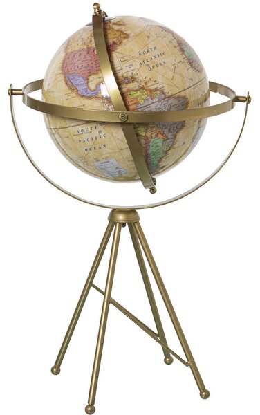 Globe Alexandra House Living Multicolour Metal 25 x 47 x 25 cm