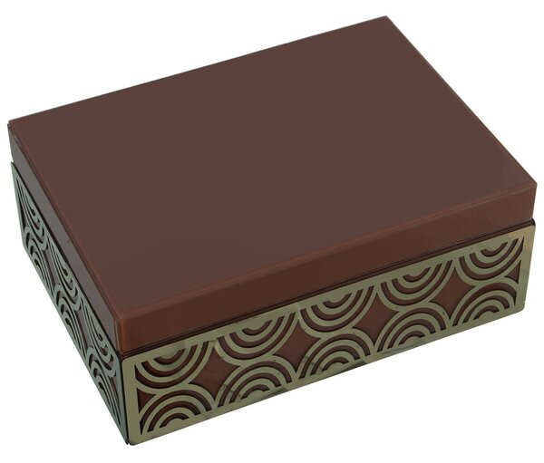 Jewelry box Alexandra House Living Multicolour Wood 25 x 10 x 18 cm