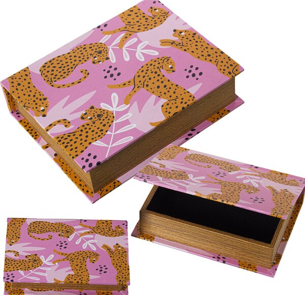 Set of decorative boxes Alexandra House Living Pink Wood 3 Pieces