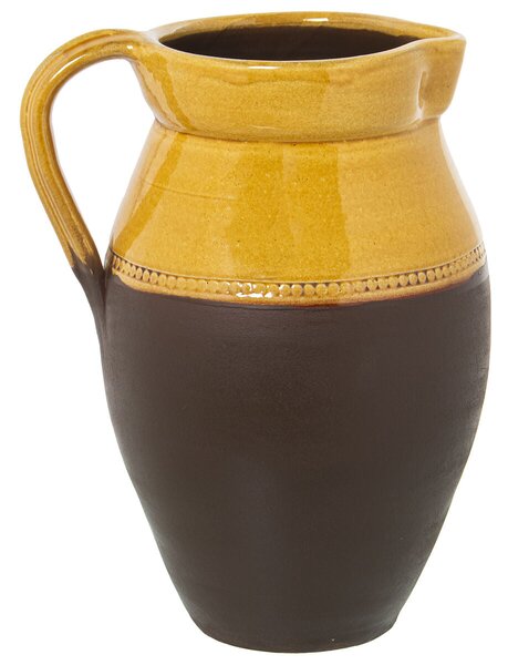 Vase Alexandra House Living Yellow Ceramic 21 x 29 x 21 cm