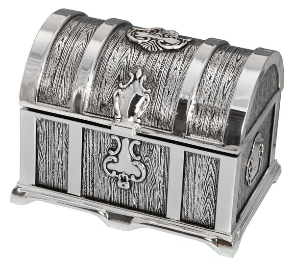 Jewelry box Alexandra House Living Grey Metal 11 x 7 x 8 cm Chest