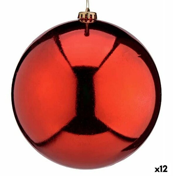 Christmas Bauble Red Plastic 20 x 21 x 20 cm (12 Units)