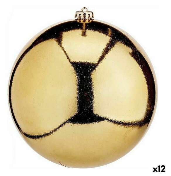 Christmas Bauble Golden Plastic 20 x 20 x 20 cm (12 Units)