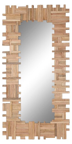 Wall mirror Home ESPRIT Natural Trunks Bali 91 x 3 x 183 cm