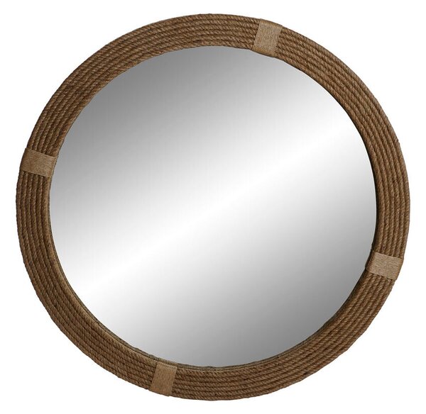 Wall mirror Home ESPRIT Natural 90 x 3 x 90 cm