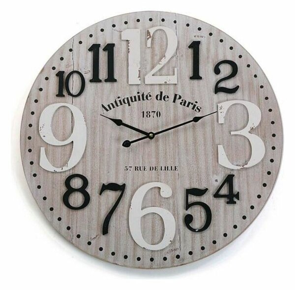 Wall Clock Versa MDF Wood (4,5 x 60 x 60 cm)