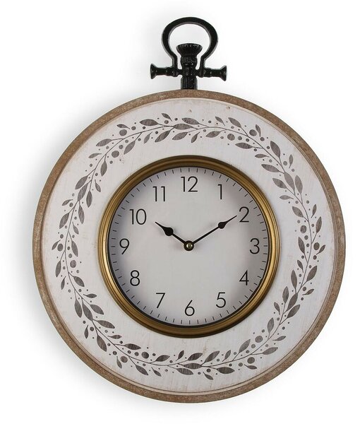 Wall Clock Versa Sheets Metal MDF Wood 50 x 6,5 x 40 cm