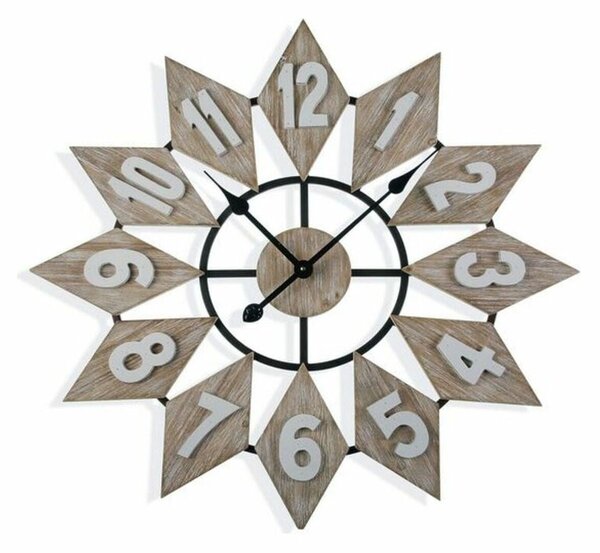 Wall Clock MDF Wood (5 x 70 x 70 cm)