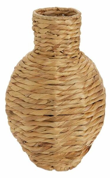 Vase Alexandra House Living Brown Water hyacinth 21 x 31 x 21 cm