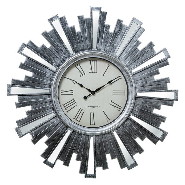 Wall Clock Alexandra House Living Grey Silver Resin Plastic 57 x 4 x 57 cm