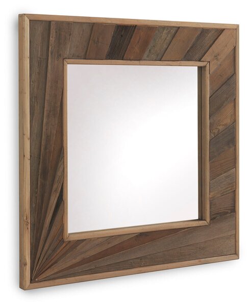 Hanging mirror Alexandra House Living Natural 89 x 89 x 4 cm