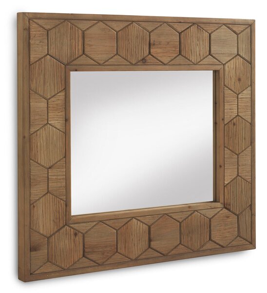 Hanging mirror Alexandra House Living Natural 89 x 80 x 4 cm