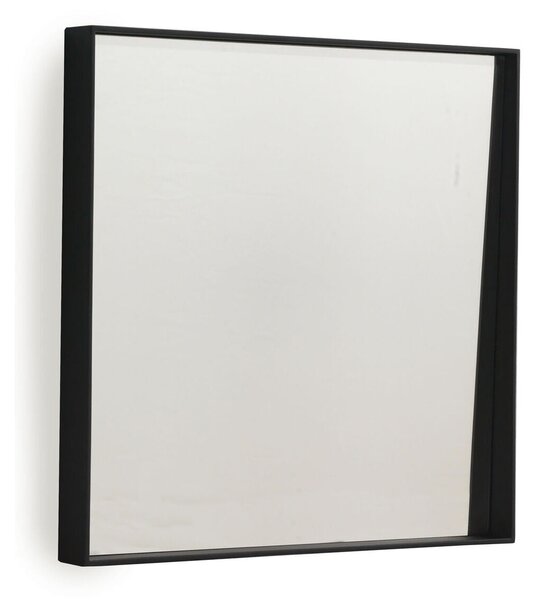 Hanging mirror Alexandra House Living Black 50 x 50 x 5 cm