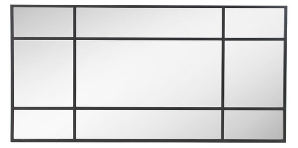 Hanging mirror Alexandra House Living Black 200 x 100 x 3 cm