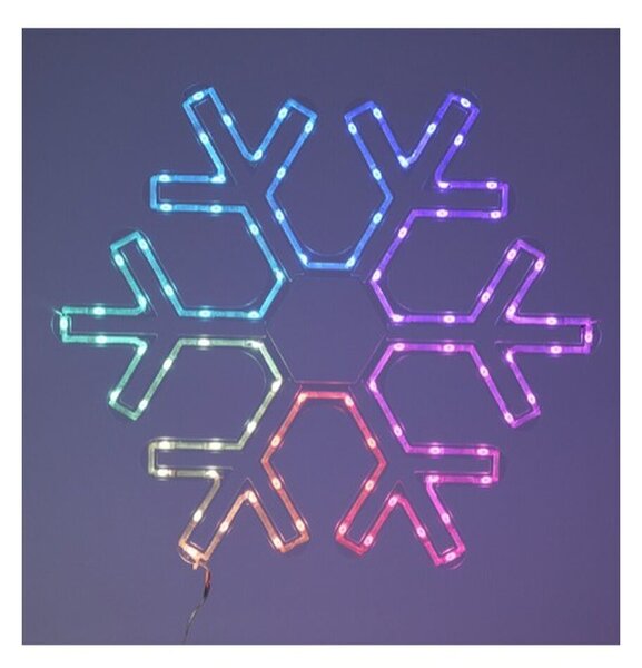 Christmas bauble Lifetime RGB Snowflakes 50 x 43 cm LED RGB