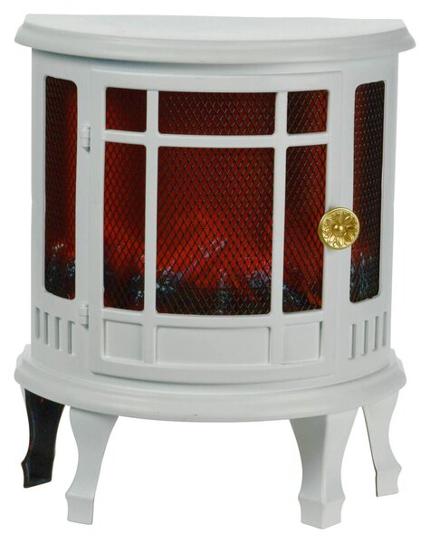 Christmas bauble Lifetime White Fireplace 25 x 12,5 x 30 cm LED Light