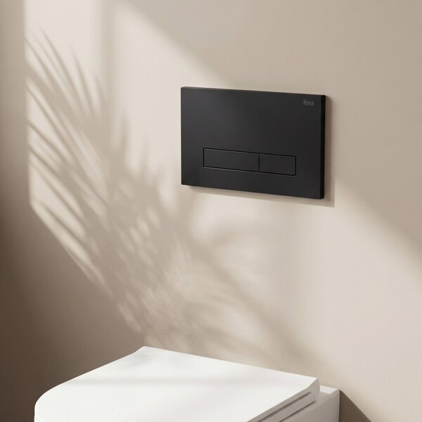 Toilet Flush Button Rea HD K011A-Q and Slim 024N Black