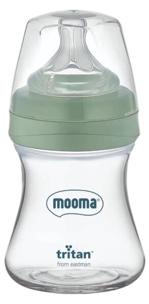 Mooma Neutra Tritan Bottle Slow Flow 0-6 months 150ml - Sage Green
