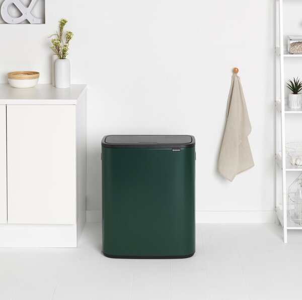 Brabantia Bo 2 x 30L Soft Touch Bin Green