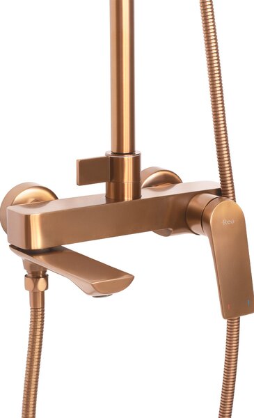 Shower set REA Avalon Copper Brush