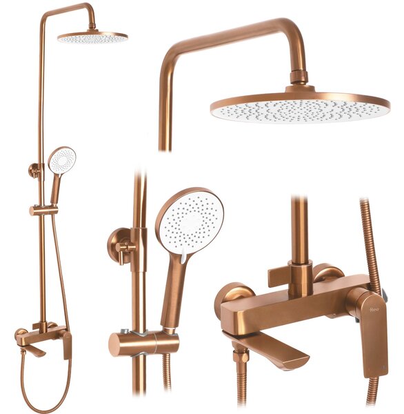 Shower set REA Avalon Copper Brush