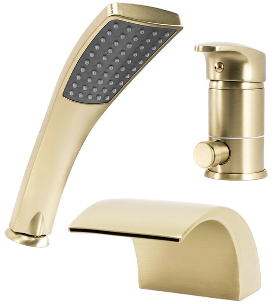Bath faucet Rea Riven Brush Gold