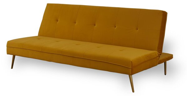 Sadie Velvet Upholstered Click Clack Sofa Bed for Living Room or Bedroom | Roseland Furniture