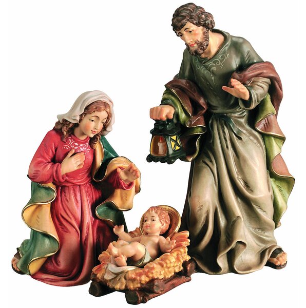 Holy family for nativity scene with 4 figures - Royal