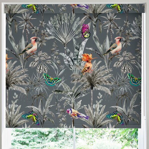 Paradise Blackout Made To Measure Roller Blind Slate