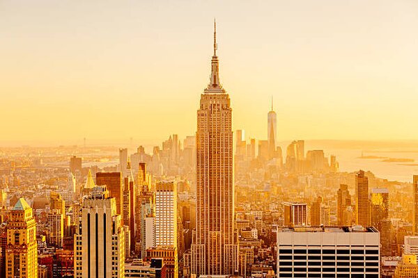 Photography Golden sunset in Manhattan, New York City, USA, Alexander Spatari