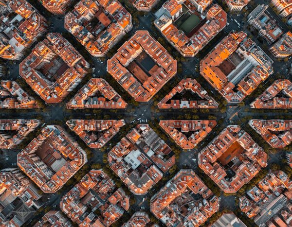 Photography Aerial view of the residential Eixample, Pol Albarrán