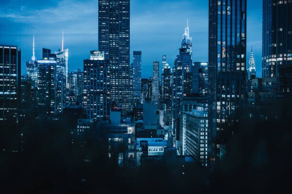 Photography New York City, blue hour in Manhattan, Francesco Riccardo Iacomino