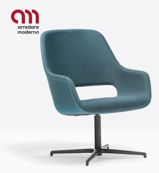 Babila comfort Pedrali swivel armchair