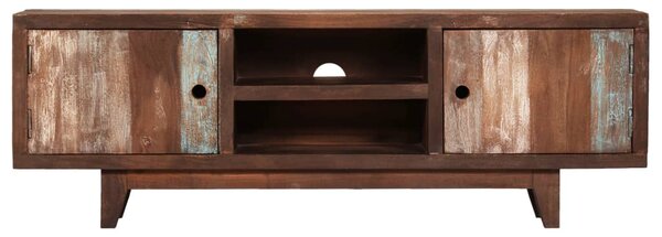 TV Cabinet Solid Acacia Wood Vintage 118x30x40 cm