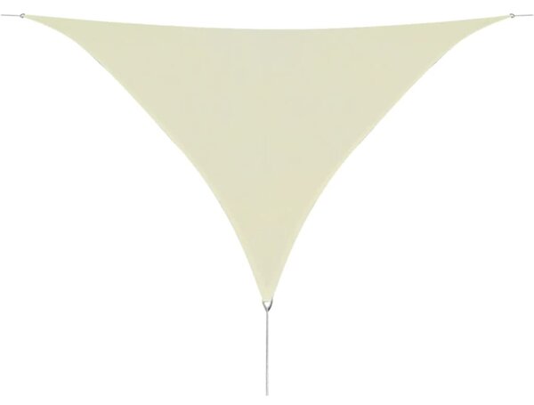 Sunshade Sail HDPE Triangular 5x5x5 m Cream