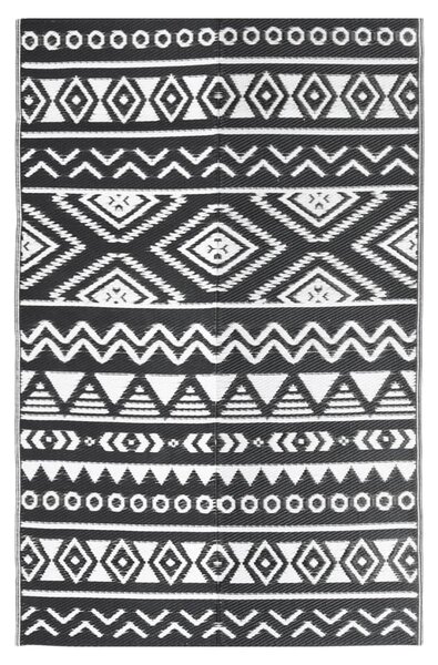 Outdoor Rug Black 160x230 cm PP