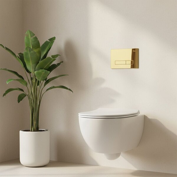 Toilet Flush Button Rea HD K011A-Q and Slim 024N Gold