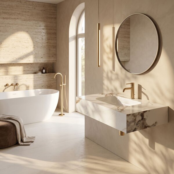 Wall-hung washbasin REA Aresa Cold Jade 80