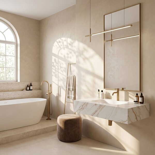 Wall-hung washbasin REA Aresa Grey Gold 80