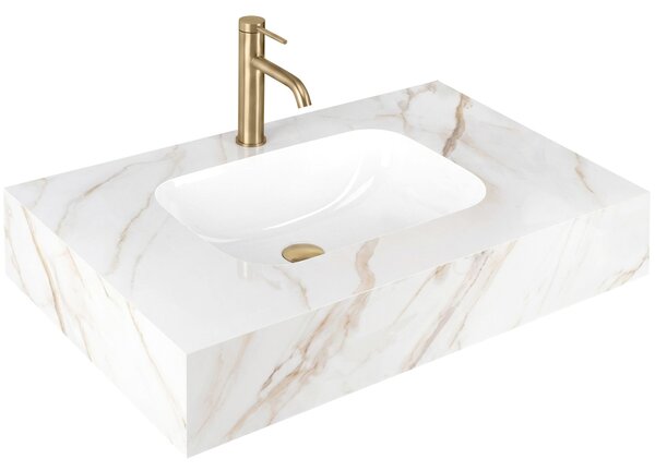 Wall-hung washbasin REA Aresa Grey Gold 80
