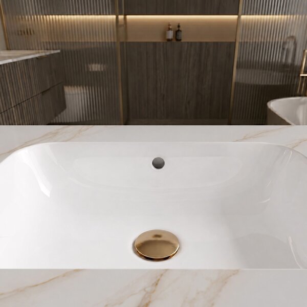 Wall-hung washbasin REA Aresa Grey Gold 80