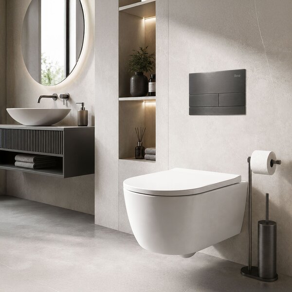 Toilet Flush Button K011A-Q and Slim 024N Rea Titan