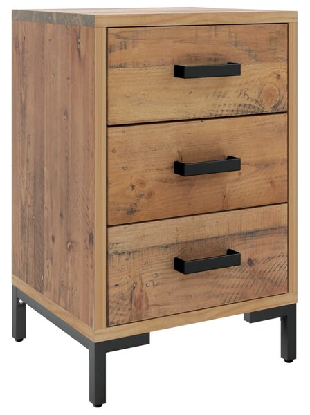 Bedside Cabinet Brown 36x30x54 cm Solid Pinewood