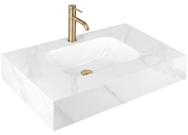 Wall-hung washbasin REA Aresa Belt White 80