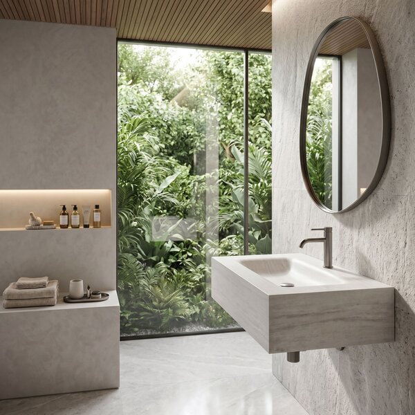Wall-hung washbasin REA Apollo Muralto Roma 70