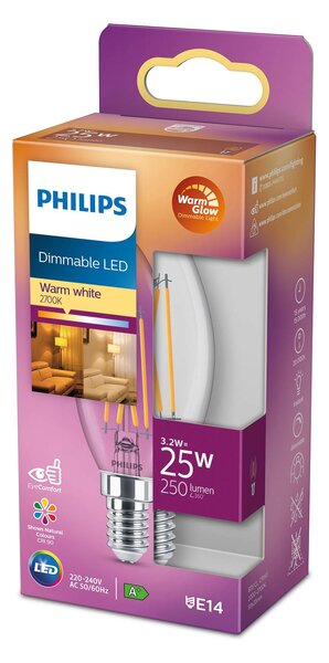 Philips candle LED bulb E14 2 W 827 WarmGlow